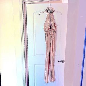 NWT Gold Y2K Silk Slip Dress - Valentine’s Day
